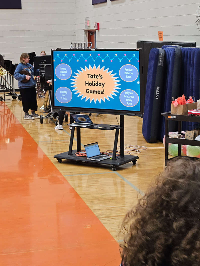 Tate's Holiday Games at Charlotte Middle School
